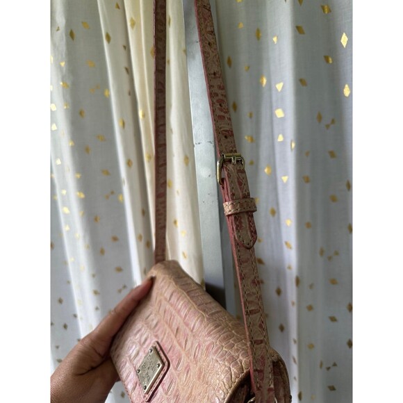 Dooney & Bourke Authentic Faded Crocodile Leather Small Shoulder Bag Purse - Picture 6 of 10